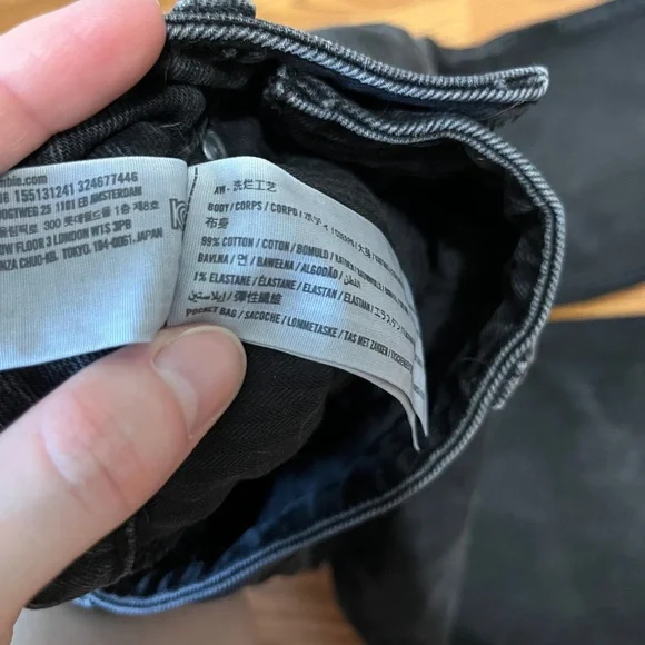 Abercrombie & Fitch Black Straight Leg Jeans - Picture 6 of 7